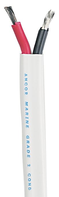 Ancor Marine Grade Products 121525 Duplex Cable, 14/2 AWG (2 x 2mm2), Flat - 250ft