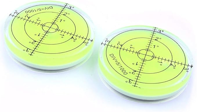 Convenient and lighterCircular Bubble Level Spirit l Measuring Instruments Tool Universal Protractor Tool （60X12mm）