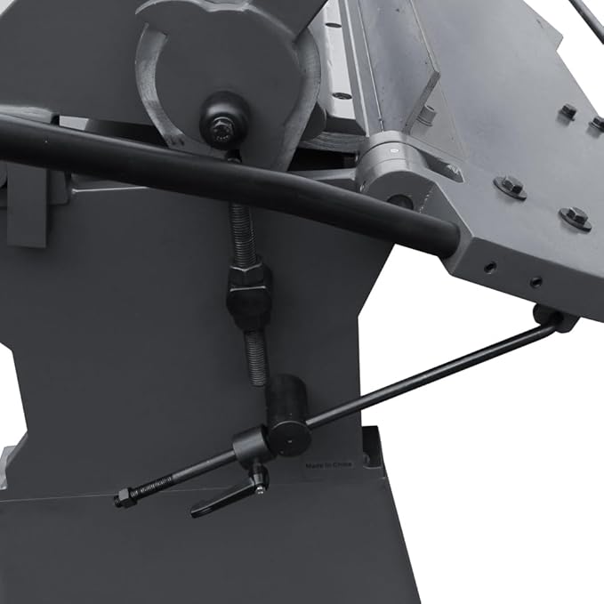 KAKA INDUSTRIAL Sheet Metal Brake, 100-Inch Heavy-Duty Metal Brake Bender, 12-Gauge Mild Steel Capacity Aluminum Brake, Floor Model Metal Break W-10012