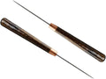 Wooden Handle Scratch Awl Tool, 2 PCS for Leather Hole Punch, Sewing and Leather Craft Repair