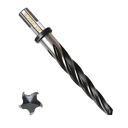 9/16" Reamer Drill Bit for Metal, M2 HSS Taper Reamer for Steel, Alloy, Wood, Plastic to Align, Enlarge Holes – 5-Spiral Flutes, 1/2" Non-Slip Shank, 14mm Car Reamer, Bridge Construction Reamer.
