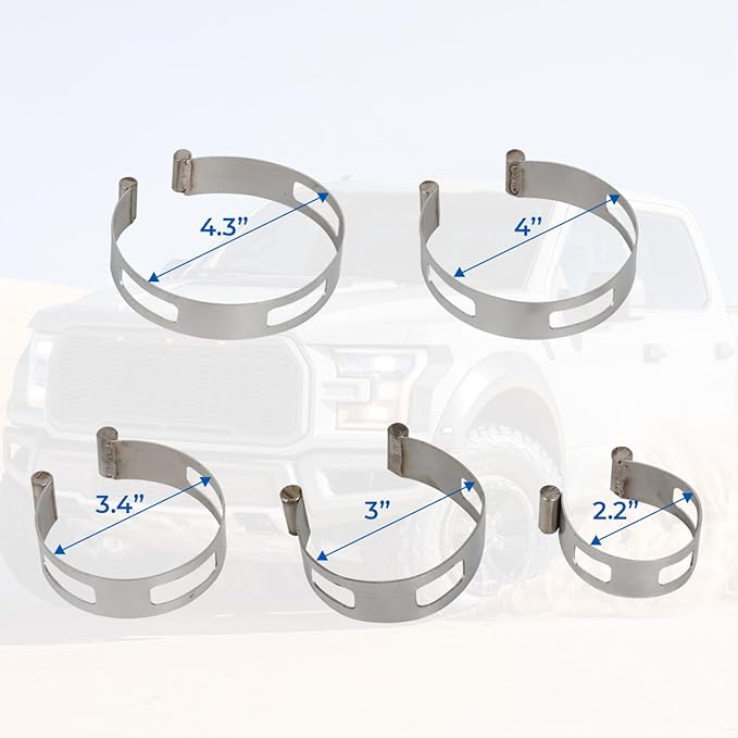 5PCS Exhaust Pipe Tacking Band For Tig Welding Fabrication 2" 2.5" 3" 3.5" 4"