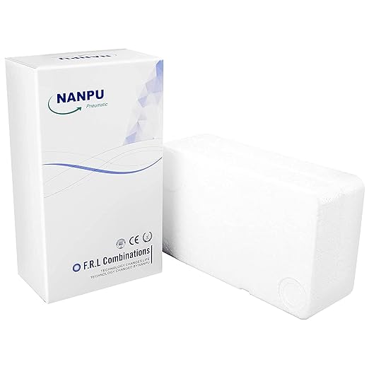 NANPU 3/4" NPT Industrial Grade 3 Stage Air Drying System - Particulate Filter, Coalescing Filter, Desiccant Dryer & Air Regulator, Metal Bowl, Auto Drain, Suitable for Paint Spray＆ Plasma Cutter