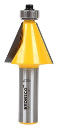 Yonico Chamfer Router Bits Bevel Edge Forming 22.5 Degree 1/2-Inch Shank 13913