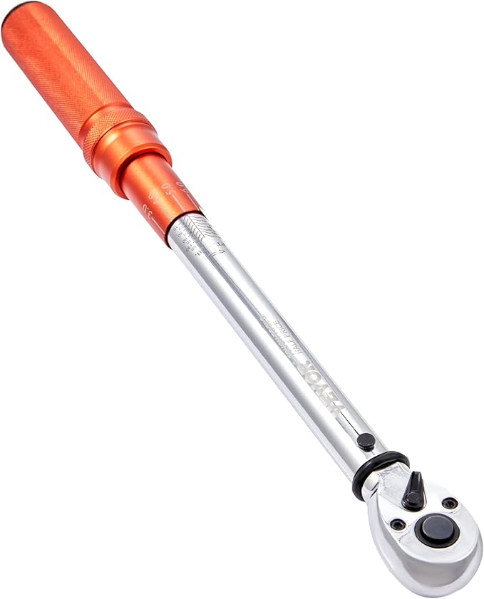 VEVOR Torque Wrench, 10-150ft.lb/14-204n.m 1/2-inch Drive Click Torque Wrench, Dual-Direction Adjustable Torque Wrench Set, Mechanical Dual Range Scales Torque Wrench Kit with Adapters Extension Rod