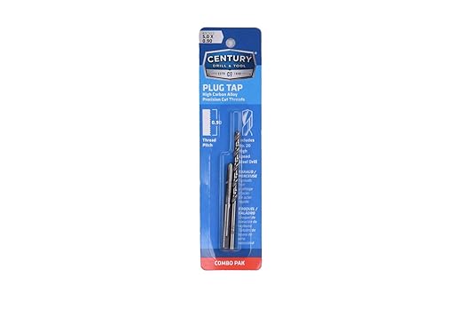 Century Drill & Tool 97509, 5.0X0.90 TAP & 20 Drill