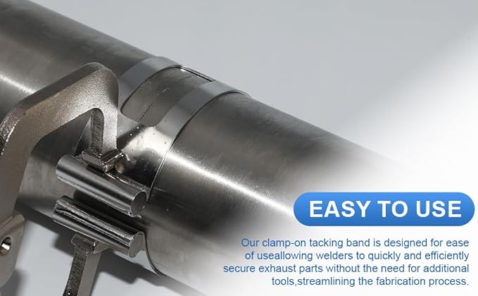 2 Inch Stainless Steel Exhaust Clamp, Universal for Welding and Exhaust Pipe Repair (2 inches)