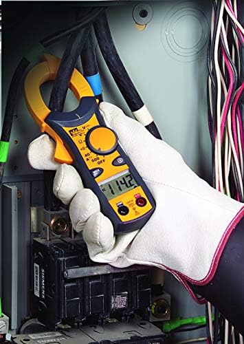 IDEAL Electrical 61-744 Clamp Meter 600 Amp AC with NCV, Voltage Indicator, CATIII for 600V, Yellow