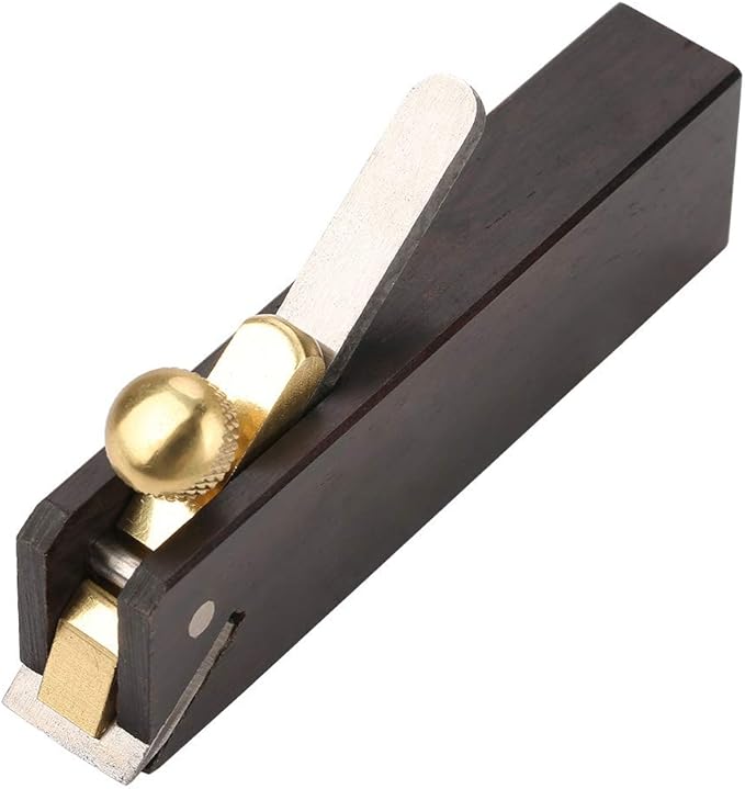 Mini Wood Planer, 3 inch Wood Hand Planer Ebony Woodworking Plane for Planing Smoothing Flat Bottom Trimming Perfect for Carpenter DIY Cutting Tool for Woodworking