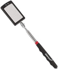 Telescoping Lighted Inspection Mirror，Telescoping LED Lighted Flexible Inspection Mirror 360 Swivel for Extra Viewing