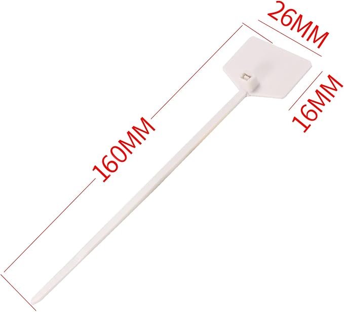 6 in Marker Nylon Cable Ties, Plastic Water Proof Tags, Self-Locking Written-on Cable Marker, Security Seals Label for Cabling, Wire Marking Label, Shipping Hanging Tags - Mulit colors/ 100pcs
