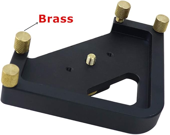 8 in 1 Aluminum Alloy Corner Radius Routing Templates Aluminium Alloy Router Templates for for Trimmer R10 R15 R20 R30, T15 T20 T25 T30 Half Round Corner Radius Quick-jig
