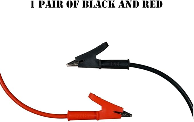 Test Lead SILICONE Alligator Clip Heavy Duty to Alligator Clip Heavy Duty (3 ft)