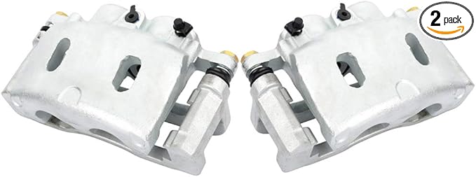 SCITOO 18-B4919A 18-B4918A Front Left & Right Disc Brake Calipers w/Bracket Fit For Cadillac Escalade 2008-2016,For GMC Sierra 1500 2007-2017,For GMC Yukon 2008-2017, Double Pistons