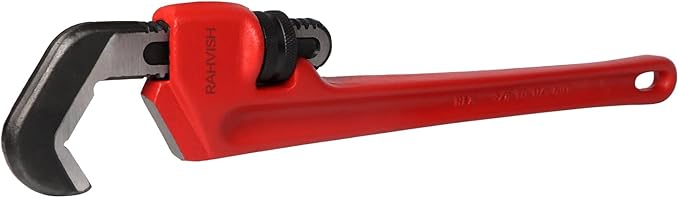 14-1/2-inch Heavy Duty Hex Pipe Wrench, Model E-114 Straight Plumbing Wrench