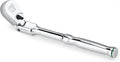 SK 1/4" Drive Flex Head Ratchet Handle, 90-Tooth Ratchet, Premium CR-V Construction, Reversible Design, with Contoured Handle