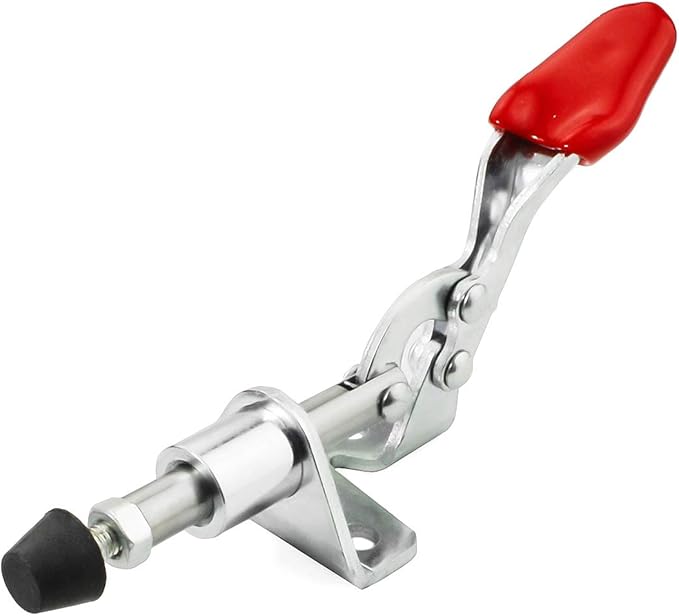 Toggle Clamp KangTeer 4pcs Capacity 45Kg/99Lbs 16mm Plunger Stroke Antislip Push Pull Toggle Clamp 301AM 4 Piece
