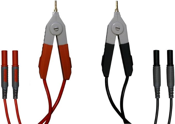 Test Lead Kelvin Clip to 4-channel Banana Plug (3 feet)