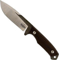 Prandi Cortel Traditional Fixed Blade Knife – Bushcraft Full Tang Survival Knife with Handmade Leather Belt Sheath for Hunting, Camping, Tactical, and Outdoor Field Use – AISI420MoV Steel – 3.076.T