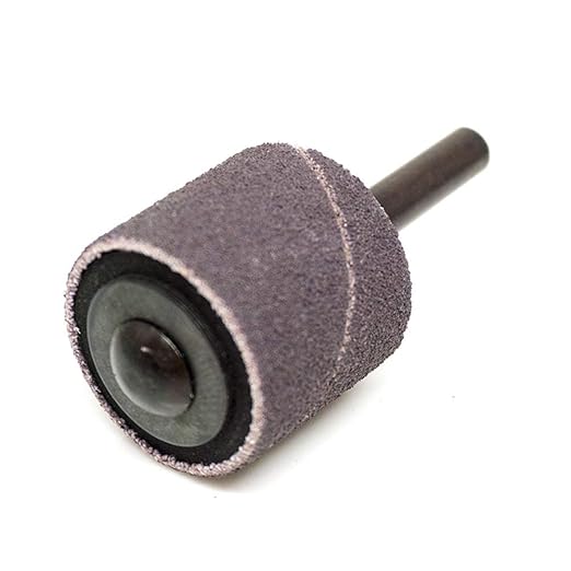 Benchmark Abrasives 1" x 1" Aluminum Oxide Abrasive Spiral Bands for Rotary Tools, Drum Sleeves for Sanding Deburring Blending Polishing on Metals Plastic Wood Rubber (10 Pack) - 120 Grit