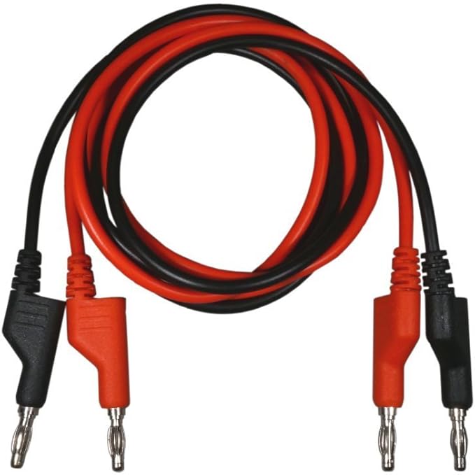 Test Lead Banana Plug Male Stackable to Banana Plug [39" / 1 Set]