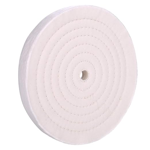 Buffing Polishing Wheel 10 inch Extra Thick Fine Cotton (70 Ply) for Bench Grinder with 3/4'' Arbor Hole,1 Pack