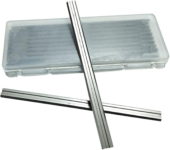 3-1/4" Portable Carbide Planer Blades for Bosch PA1202, MAKITA, Wen, DeWalt DW6654, Black&Decker 7696, Ryobi (10 Pack)