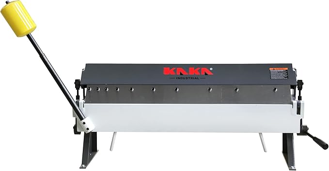 KAKA INDUSTRIAL Box and Pan Brake, 36-Inch Sheet Metal Brake, 16-Gauge Mild Steel Capacity Pan and Box Brake, 1–135 Degree Adjustable, Metal Break with 6 Fingers W-3616Z