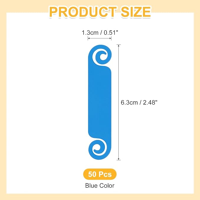 PATIKIL Cable Tags Flexible Cable Management Labels Cord Identification Tags, Wire Cord Markers for USB Computer Phone Charger Power - 20Pcs (Blue)