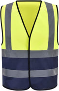 AYKRM 12 colour High visibility viz vest hi vis viz reflective work construction safety vest (XS-8XL)