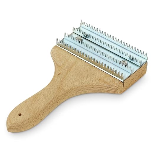 BHA 8" Buffing Wheel Rake for Removing Residual Buff Compound, Single Handle