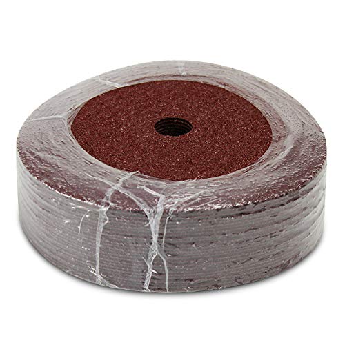 BHA Aluminum Oxide Resin Fiber Sanding and Grinding Discs, 7” x 7/8” Arbor Hole, 24 Grit - 25 Pack