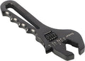 WFLNHB 3AN-16AN Adjustable Wrench Aluminum Tool Spanner for Hose End Fitting Black