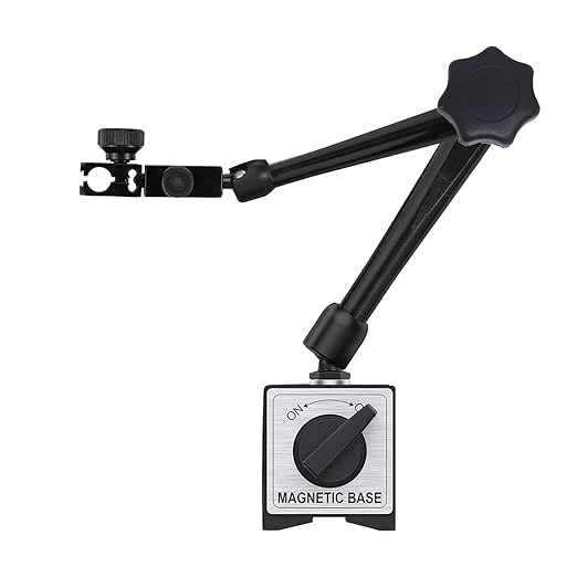 HDLNKAK Magnetic Base Stand 176 lbs Max Pull for Dial Indicator (Black)