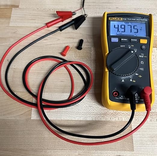 Multimeter Alligator Clips Leads, L Type Banana Male Plug to Alligator Clip Pure Copper Test Cable Multimeter Testing Probe for Electrical Testing 3 Feet