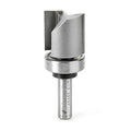 Amana Tool 45466 Carbide Tipped Flush Trim Plunge Template Router Bit 1 Inch Dia x 1 Inch x 3/8 Shank with Upper Ball Bearing