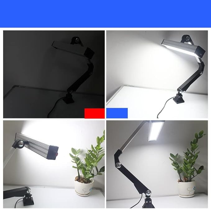 Aluminum Alloy Long Arm CNC Industrial Lighting LED Work Light 3200 Lumens 24V LED Lathe Drilling Milling Machine Lights Explosion-Proof Waterproof Light Machine Repairing Lamp (32)