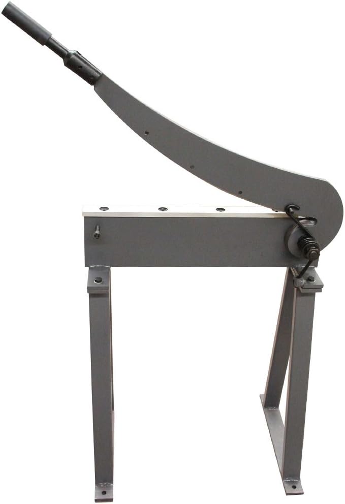 KAKA INDUSTRIAL Guillotine Metal Shear, 20-Inch Cutting Capacity, 16 Gauge HS-20 Sheet Metal Cutter with Stand for Fabrication and Construction