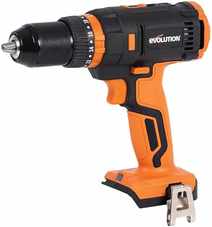 Evolution Cordless 8-Tool Combo Kit | 7-1/4 Sliding Miter Saw, 6-1/2 Circular Saw, Reciprocating Saw, Drill, Impact Driver, Multi-Tool, Vacuum & Torch Light | 2Ah & 4Ah Batteries, Charger
