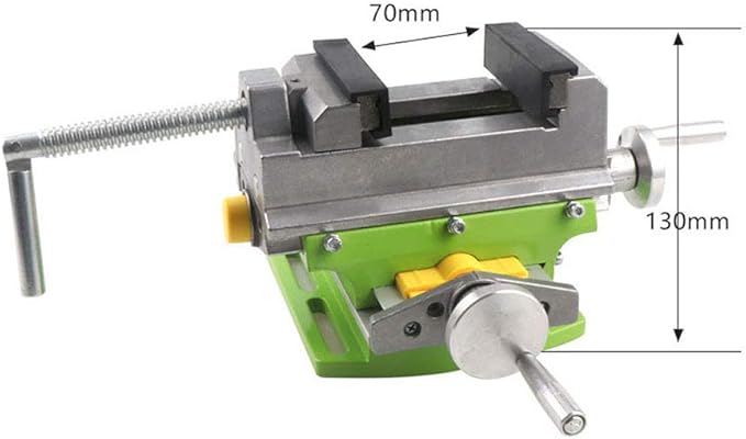 3" Cross Slide Drill Press Vise Compound Bench Table Bench Top WoodWorking Clarmp Vise Fixture Cross Slide Table 2 Axis Adjustive for Mini Drill Milling Machine (6368mf)