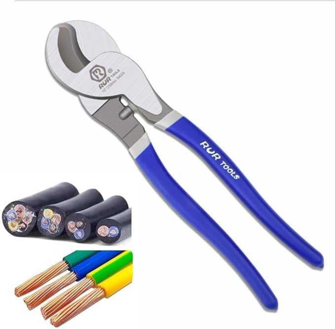 10.5 inch Cable Cutters for Steel - Wire Cutters for Hard Wire Ropes,Industrial Strength,Comfort Grip Handle,Ideal for Firefighter Tools (10.5-inch)