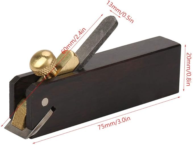 Wood Planer, 3 * 0.5 * 0.8in Hand Plane, Micro Planer Suitable for Making Small Wooden Products and Performing Detailed Woodworking Repairs