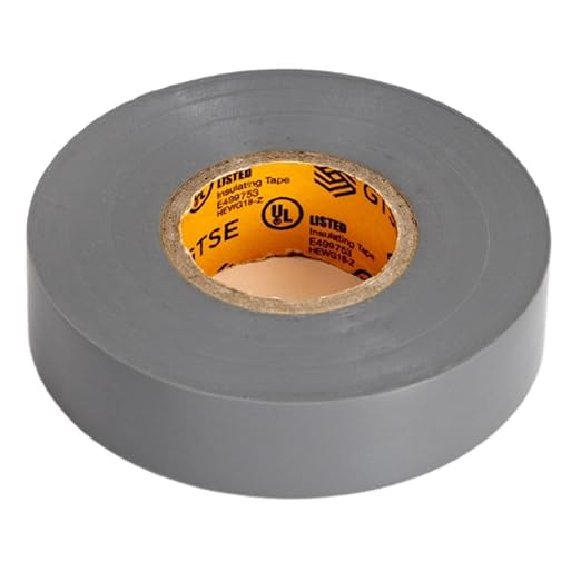 GTSE Gray Electrical Tape, 3-Pack – Waterproof, Industrial Grade Vinyl, 3/4 in x 66ft– Strong Self-Adhesive Grey PVC Electric Tape for Wire Insulation, 7 Mil, 600V – UL/CSA Listed