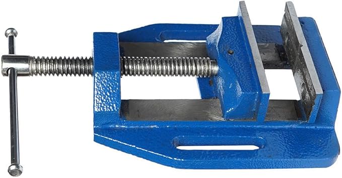 100mm Drill Press Vice Cast Iron Heavy Duty Precision Clamp for Drilling Milling and Workshop Use Durable Construction for Secure and Stable Work holding E-2474P