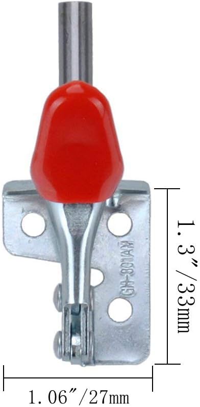 4 Pcs Toggle Clamp 301AM Stroke Push Pull Action Hand Tool Light Duty