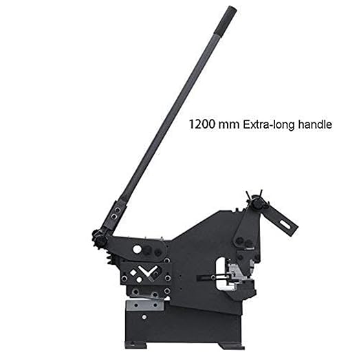 KAKA INDUSTRIAL PBS-9 Manual Ironworker, Manual Ironworker with Punch, Bar and Section Shear Machine