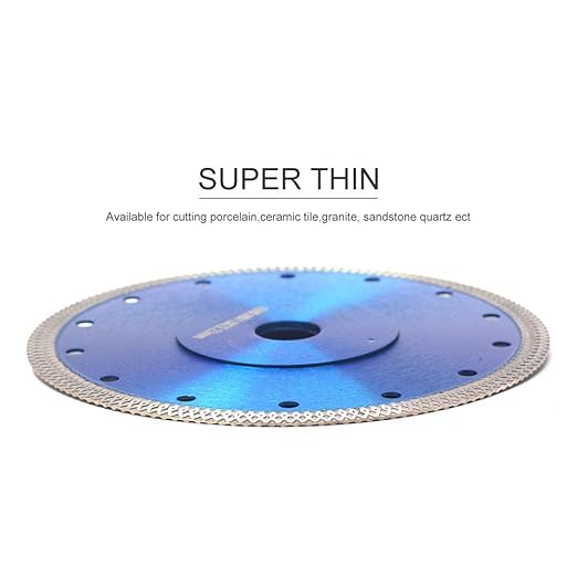 Super Thin Diamond Tile Blade Porcelain Saw Blade for Cutting Porcelain Tile Granite Marbles (7")
