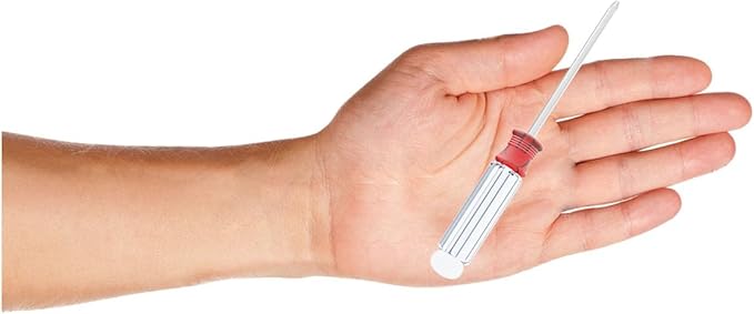 5PCS Mini Phillips Screwdriver, 3mm Cross Head with Clear Non-slip Handle for Small Appliances, 5"(127mm) Total Length, Magnetic