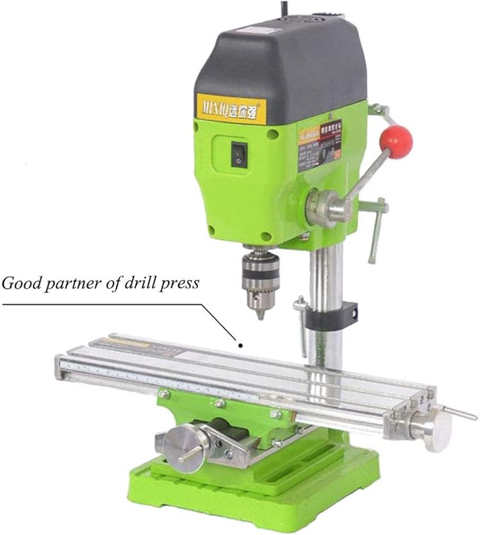 AMYAMY Milling Machine Worktable,Cross Slide Table - Compound Drilling Slide Table for Bench Drill Adjustable X-Y Axis (310x90mm)