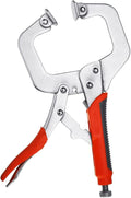 Massca Locking Face Clamp | Portable Table & Tool Vise Grip | Heavy Duty FaceClamps with Swivel Pads | Made from Strong High-Grade Carbon Steel for Home &Workshop welding Use | – 11 Inch